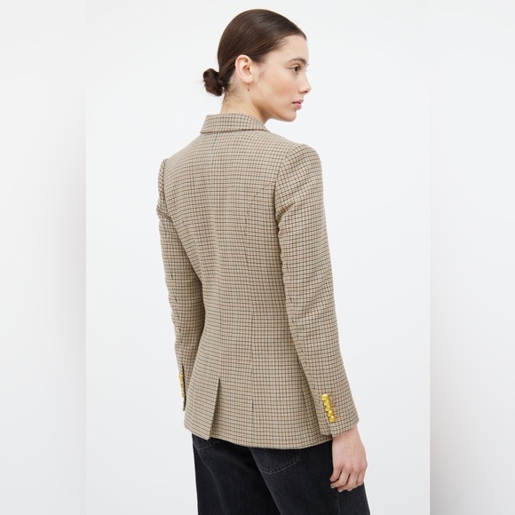 A.L.C. Double-Breasted Sedgwick Houndstooth Plaid Blazer - Size US 4 - Picture 6 of 15